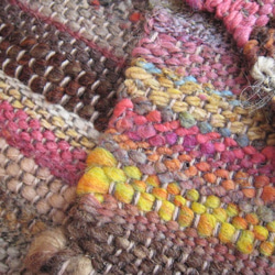 毛糸の手織りマフラー2109 7枚目の画像