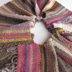 毛糸の手織りマフラー2109 9枚目の画像