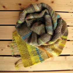 毛糸の手織りマフラー2111 6枚目の画像