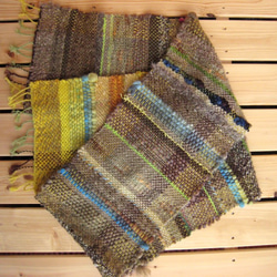 毛糸の手織りマフラー2111 7枚目の画像