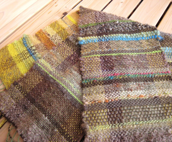 毛糸の手織りマフラー2111 10枚目の画像
