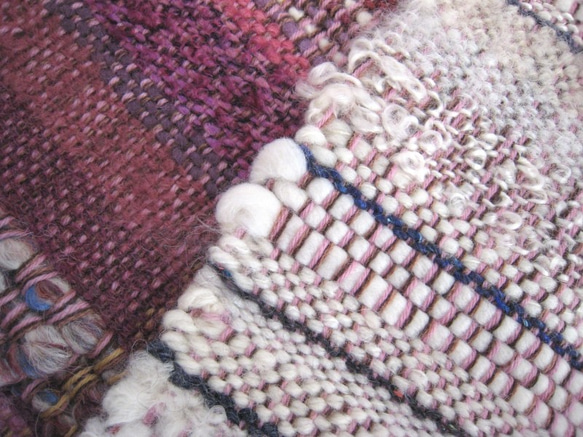毛糸の手織りマフラー2112 8枚目の画像