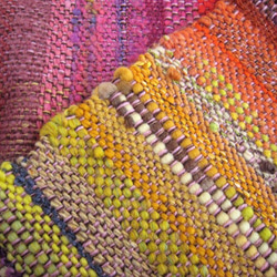 毛糸の手織りマフラー2112 9枚目の画像