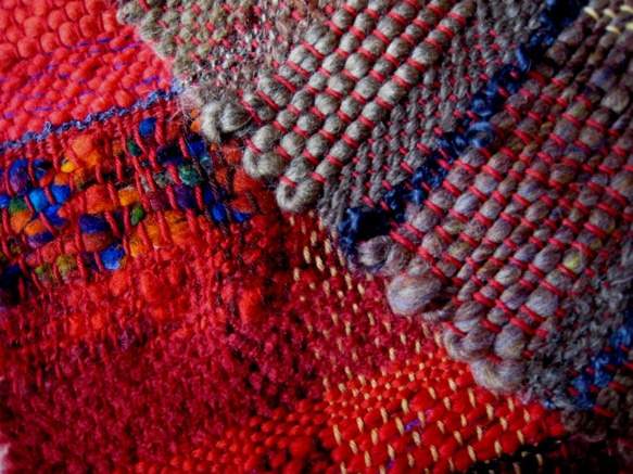 毛糸の手織りマフラー2113 7枚目の画像