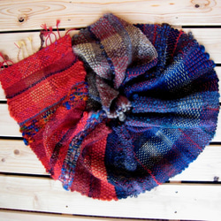毛糸の手織りマフラー2113 9枚目の画像