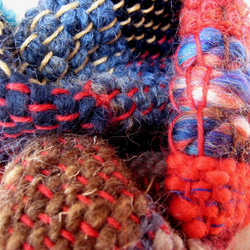 毛糸の手織りマフラー2113 10枚目の画像