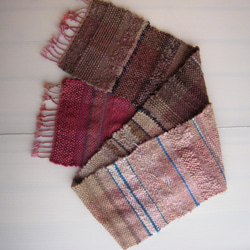 毛糸の手織りマフラー2116 6枚目の画像