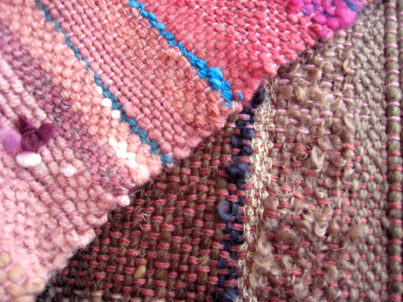 毛糸の手織りマフラー2116 8枚目の画像