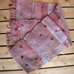 毛糸の手織りマフラー2118 7枚目の画像