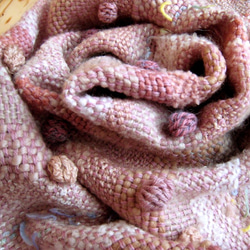 毛糸の手織りマフラー2118 8枚目の画像