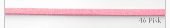 ※スエード紐合皮製　90センチ　3本　ピンク色 4枚目の画像