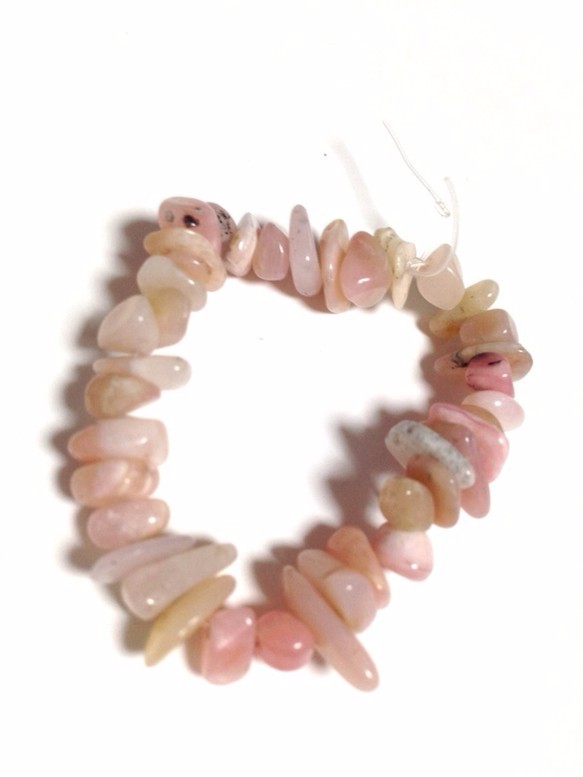 さざれ石 穴有】母岩ピンクオパール さざれ 天然石 穴あり 10cm 天然石