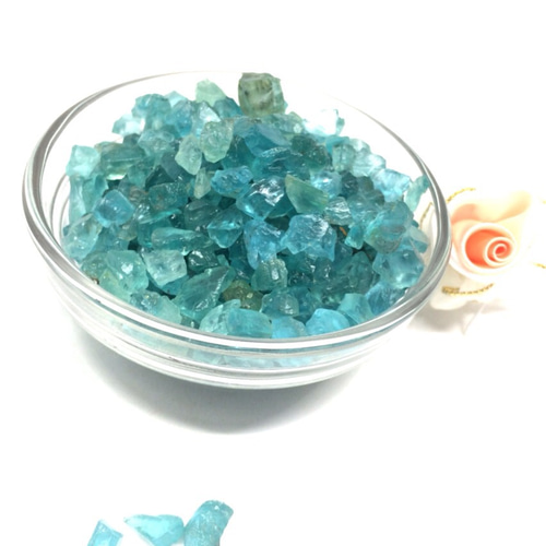 さざれ石穴なし】ブルーグリーンアパタイト 細石（サザレ） 20g