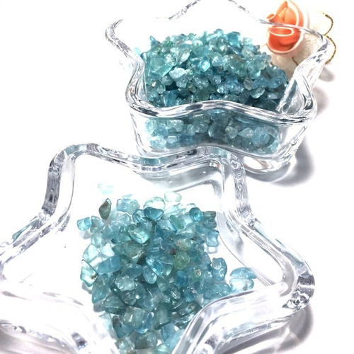 ★限定NEW★絆をつなげる石【100gブルーグリーンアパタイトさざれ】❤️ アパタイト さざれ 透明感あり 100g 天然石 パワーストーン 浄化