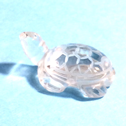 水晶　亀ミニサイズ　テラリウム置物　オブジェ　アクセサリーパーツ 4枚目の画像