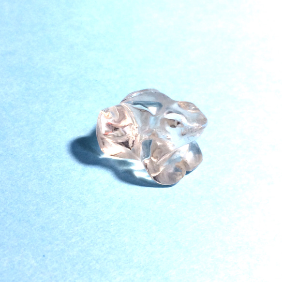 アウトレット　水晶　蛙　ミニ（1つ）　テラリウム置物　オブジェ　アクセサリーパーツ 2枚目の画像