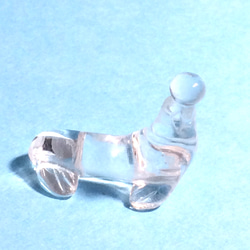 水晶　アシカ　ミニサイズ　テラリウム置物　オブジェ　アクセサリーパーツ 1枚目の画像