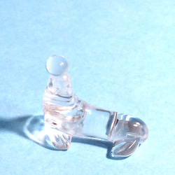 水晶　アシカ　ミニサイズ　テラリウム置物　オブジェ　アクセサリーパーツ 3枚目の画像