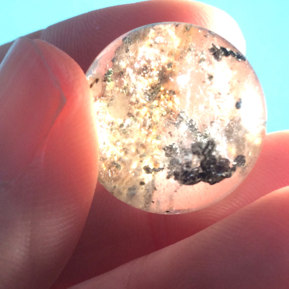 【天然石】ガーデンクォーツ　水晶　丸玉　1点 5枚目の画像