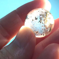 【天然石】ガーデンクォーツ　水晶　丸玉　1点 1枚目の画像