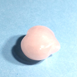 【タンブル】ローズクォーツ　ぷっくりハートミニタンブル（ミニ握り石）1個 5枚目の画像