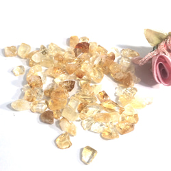 【さざれ石穴なし】～の黄結晶～　シトリン　中～大粒　サザレ石　20ｇ 5枚目の画像