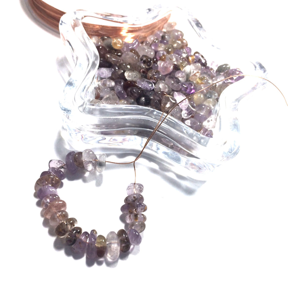 さざれ石 穴有】スーパーセブン さざれ 穴あり 7cm 天然石 lia