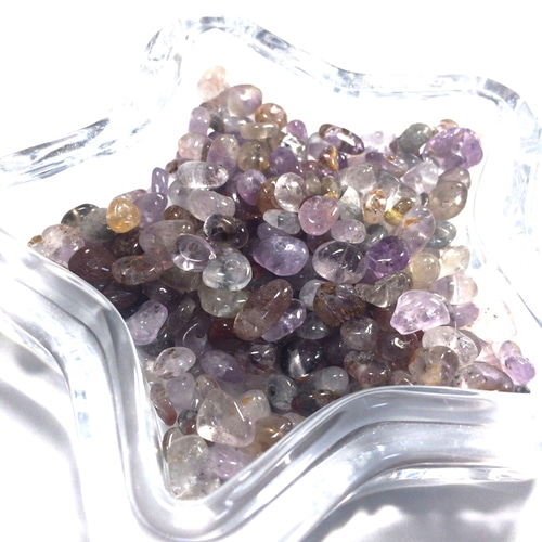 さざれ石 穴有】スーパーセブン さざれ 穴あり 7cm 天然石 lia