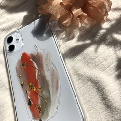 iPhoneケース ニュアンス クリアケース  iPhone11 iPhoneX iPhoneSE iPhone 6枚目の画像