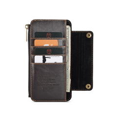 iphoneケース 全機種対応iPhoneXR スマホケース 手帳型 黒  Galaxy S20+ 多机能財布ケース兼用 4枚目の画像