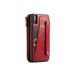 iphoneケース 全機種対応iPhone11 スマホケース 手帳型 赤  Galaxy S9+ 多机能財布ケース兼用 2枚目の画像