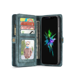 iphoneケース 全機種対応iPhoneSE2 スマホケース 手帳型 青  Galaxy S8+ 多机能財布ケース兼用 4枚目の画像