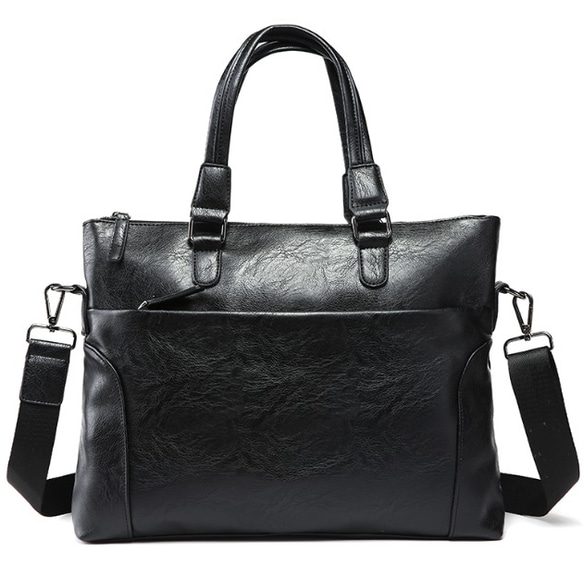 【新作】黒い ショルダーバッグビジネスバッグ ブリーフケース トートバッグ トラベル  鞄 バッグ メンズ 3枚目の画像