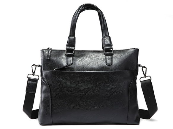 【新作】黒い ショルダーバッグビジネスバッグ ブリーフケース トートバッグ トラベル  鞄 バッグ メンズ 5枚目の画像