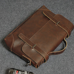 【新作】レトロ ビジネスバッグ ブリーフケース トートバッグ ショルダーバッグ トラベル  鞄 バッグ メンズ 4枚目の画像