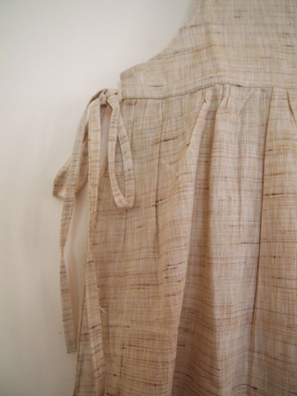 カディ ウエストリボン サロペットスカート / ベージュ / Mサイズ : TWELVE 12 3枚目の画像