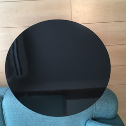 サイドテーブル／黒光沢サークルタイプ 4枚目の画像