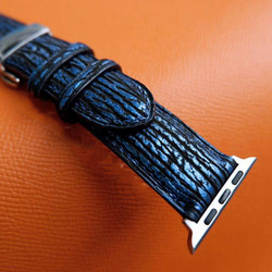【高級革使用】サメ革　シャークスキン　Applewatchベルト　腕時計 バンド　本革　 3枚目の画像