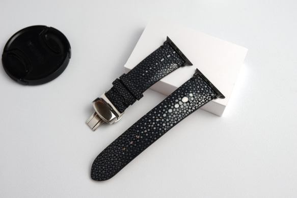 高級革使用】スティングレイ エイ革 スターマーク Applewatch 高級革使用】スティングレイ エイ革 スターマーク Applewatch