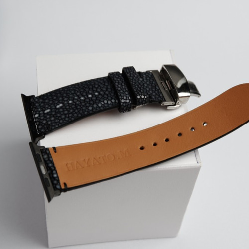 高級革使用】スティングレイ エイ革 スターマーク Applewatch 高級革使用】スティングレイ エイ革 スターマーク Applewatch