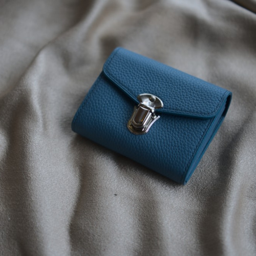 柔らかい高級革使用 手縫い 可愛い ミニウォレット ミニ財布 トゴ革  