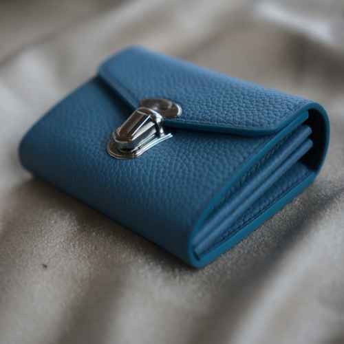 柔らかい高級革使用 手縫い 可愛い ミニウォレット ミニ財布 トゴ革  