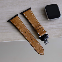 キャンペン中 高級革使用Apple Watchベルト 腕時計ベルト ダーク