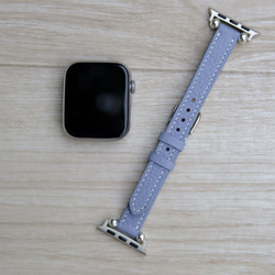 アップルウォッチベルト　イタリア産レザー 　レディース　本革　細め　時計ベルト　 7枚目の画像