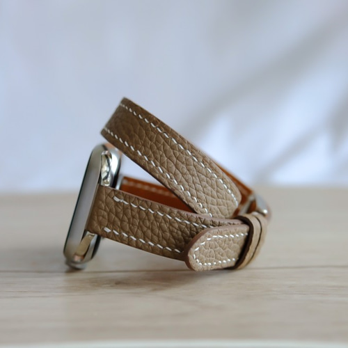 1875 Apple Watch エルメス エトゥープ 二重 ドゥブルトゥール Apple