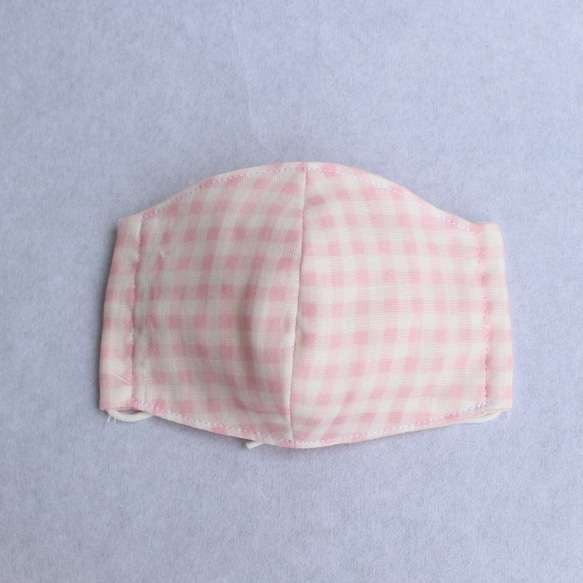 【即納】ダブルガーゼ　立体マスク　幼児用　Sサイズ　ピンク・イエロー・イチゴ　3枚セット 2枚目の画像