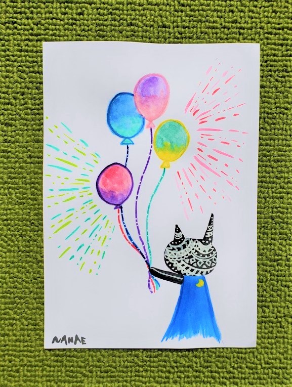 Amazon｜抽象的 猫 キャンバス ウォールアート & 保育園装飾 猫