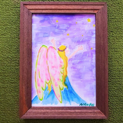 天使《抽象画シリーズ》水彩画 1枚目の画像