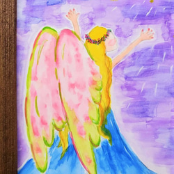 天使《抽象画シリーズ》水彩画 3枚目の画像
