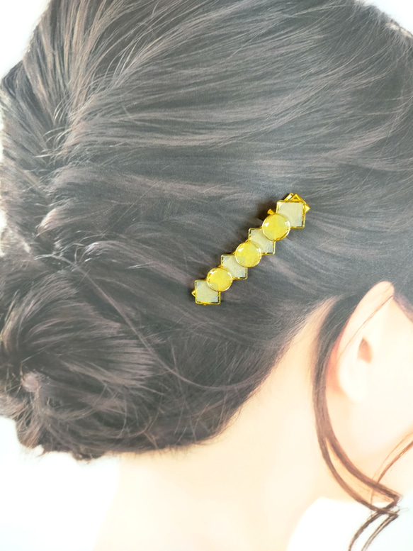 和紙のヘアクリップ 2枚目の画像